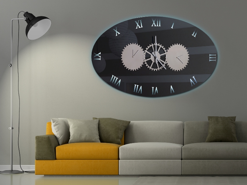 ΚΑΘΡΕΦΤΗΣ ΤΟΙΧΟΥ ΡΟΛΟΙ ΜΕ ΦΩΤΙΣΜΟ Χ524